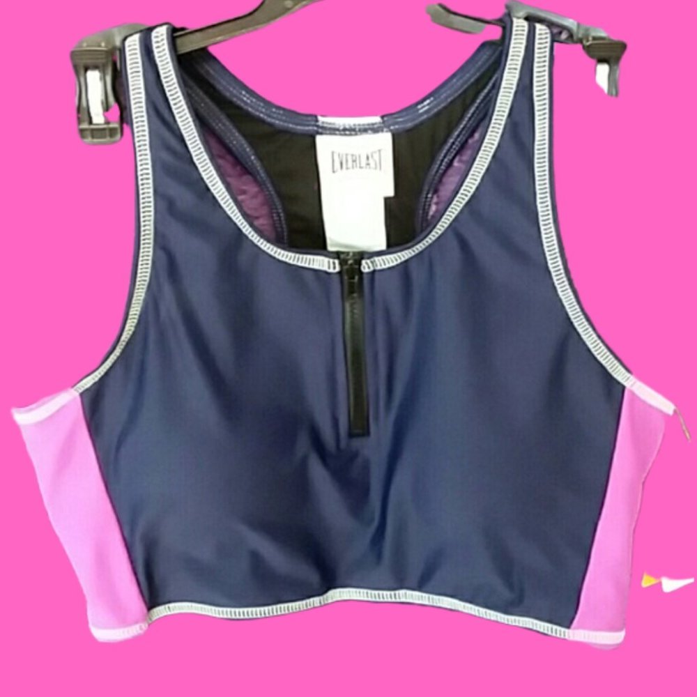 ❤️NWT❤️ Zip-up Color Block Sports Bra